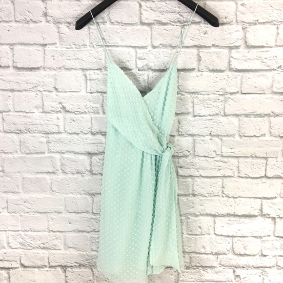 Alice + Olivia NWT Katie Tie Wrap Silk Mini Dress - Picture 3 of 8